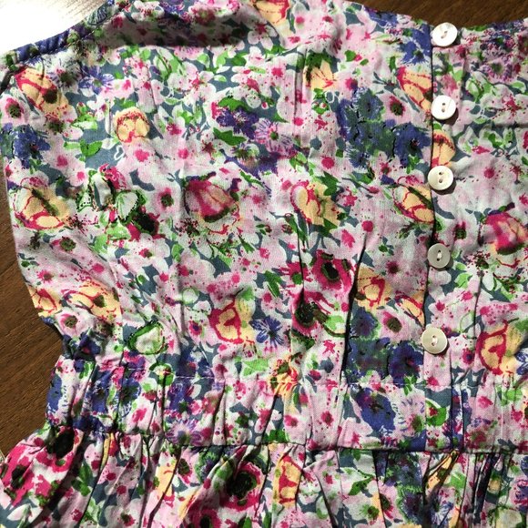 New! Brave Soul Aona Cropped Button front Cami in Ditsy Floral Print - Picture 4 of 10